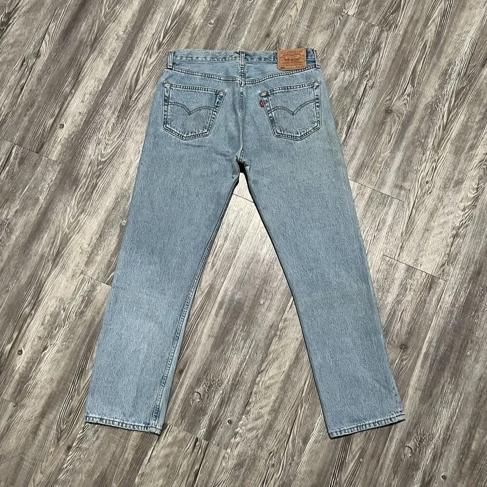 Vintage 1998 Levis 501 Made in France Grunge Jeans 34 x 30 (33 x 29) - Picture 2 of 16